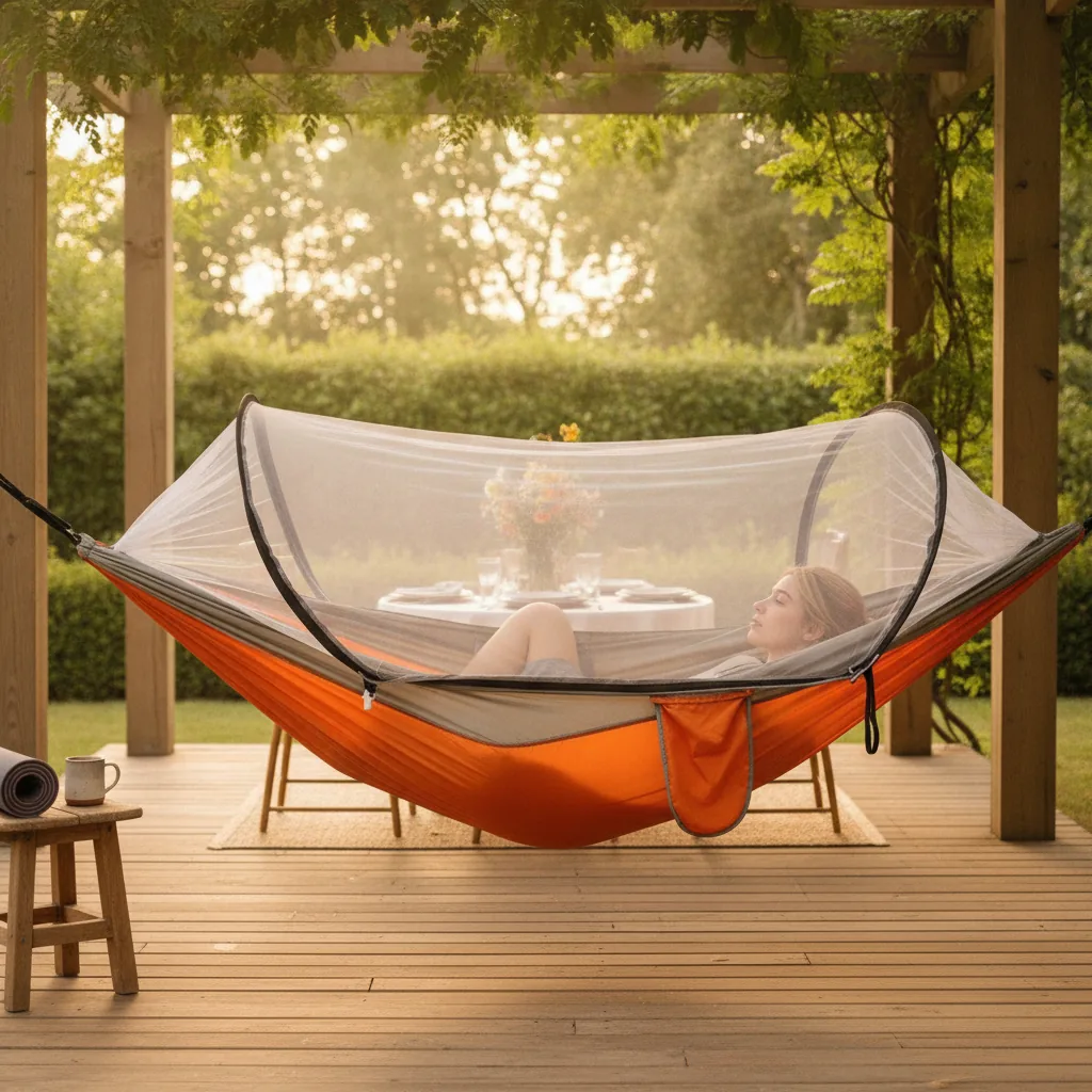Camping Hammock With Mosquito Net