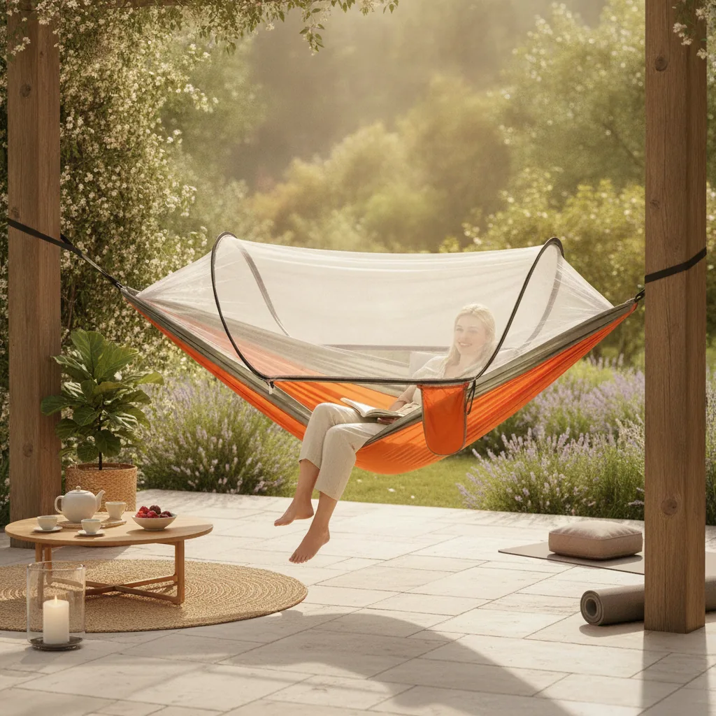 Camping Hammock With Mosquito Net image