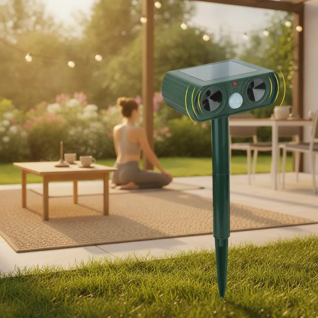 Solar Ultrasonic Animal Repeller